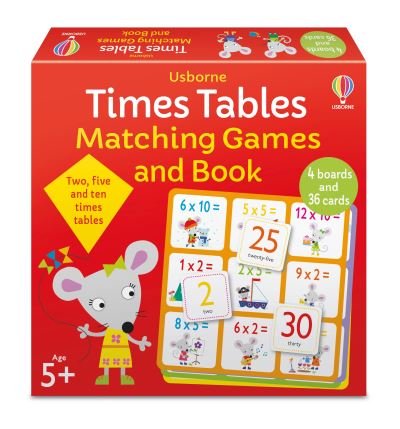 Times Tables Matching Games and Book - Matching Games - Kate Nolan - Board game - Usborne Publishing Ltd - 9781474998154 - September 2, 2021