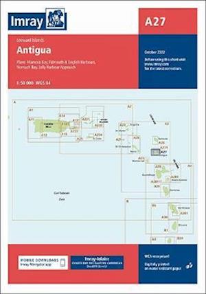 Cover for Imray · Imray Chart A27: Antigua - Lolaire Charts (Pocketbok) [New edition] (2022)