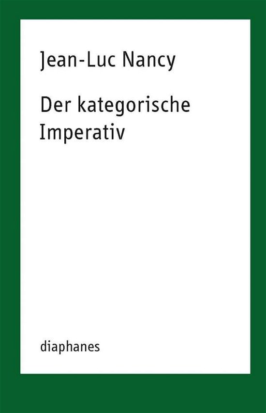 Cover for Nancy · Der kategorische Imperativ (Book)