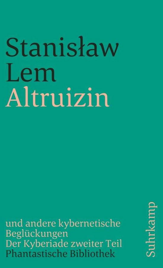 Cover for Stanislaw Lem · Suhrk.TB.1215 Lem.Altruizin und andere (Book)