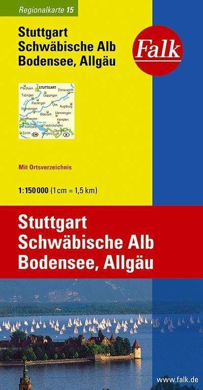Cover for Mair-Dumont · Falkplan: Stuttgart, Schwäbische Alb, Bodensee, Allgäu (Hardcover Book) (2016)