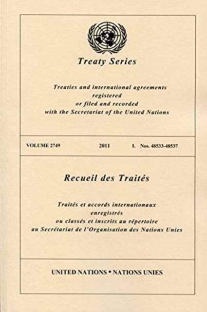 Cover for United Nations · Treaty Series 2749 (Taschenbuch) (2015)