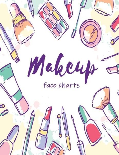 MakeUp Face Charts - Black Lotus Print - Bücher - Independently Published - 9798611856154 - 9. Februar 2020