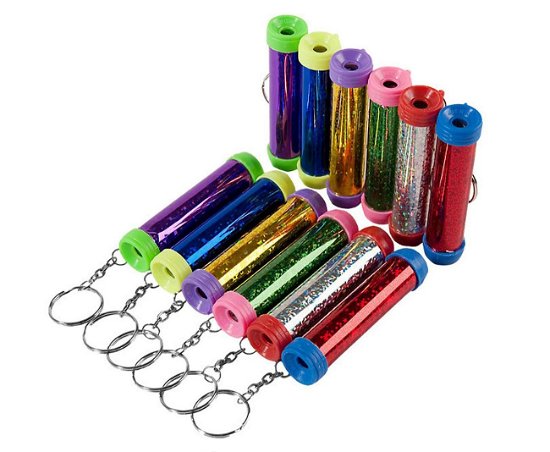 Cover for 12 Key Chains Kaleidoscope Plastic 1.7 X 8.2 Cm (Toys)