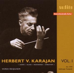 Messa da Requiem (1949 Salzburg rec.) Audite Klassisk - Zadek / Klose / Rosvaenge / Christoff / Wiener Philharmoniker / Karajan, Herbert von - Musik - DAN - 4022143234155 - 15. september 2008
