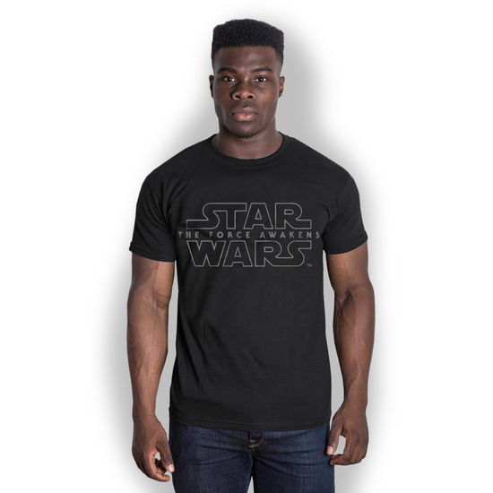 Star Wars Unisex T-Shirt: Episode VII Force Awakens Logo - Star Wars - Gadżety - Bravado - 5055979919155 - 