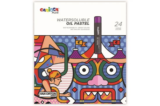 Cover for Carioca Plus · Water-soluble Oil Pastels, 24 Pcs (809315) (Toys)