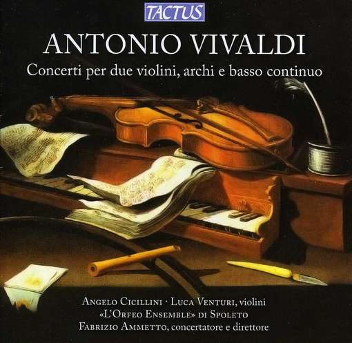 Concertos for Two Violins, Strings and Continuo - A. Vivaldi - Musikk - TACTUS - 8007194105155 - 2012