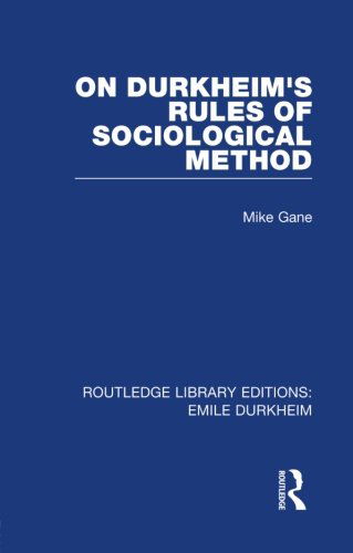 Cover for Mike Gane · On Durkheim's Rules of Sociological Method - Routledge Library Editions: Emile Durkheim (Paperback Book) [Reprint edition] (2013)