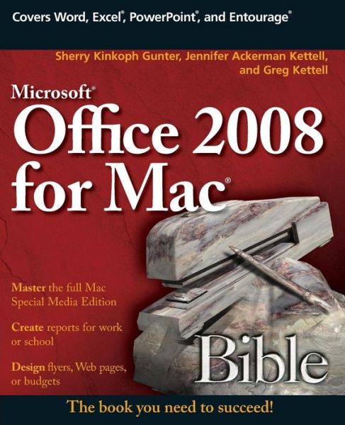 Cover for Kinkoph Gunter, Sherry (Web Developer) · Microsoft Office 2008 for Mac Bible - Bible (Paperback Book) (2009)