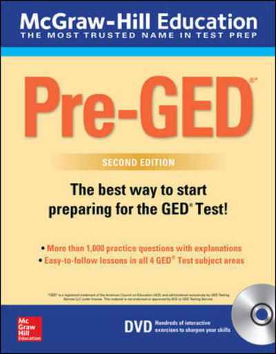 Cover for McGraw Hill · McGraw-Hill Education Pre-GED with DVD, Second Edition (Pocketbok) (2018)