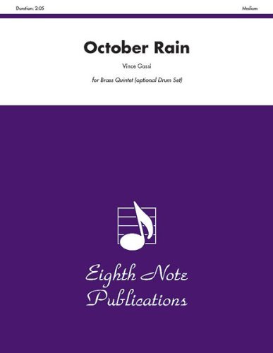 Cover for Vince Gassi · October Rain (Score &amp; Parts) (Eighth Note Publications: Vince Gassi Jazz) (Paperback Book) (2008)