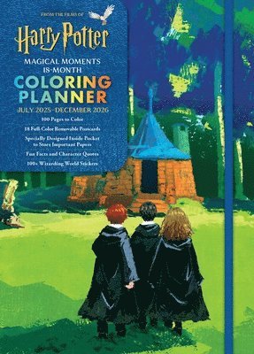 Cover for Editors of Thunder Bay Press · 2026 Harry Potter Magical Moments 18-Month Coloring Planner (Spiral Book) (2025)