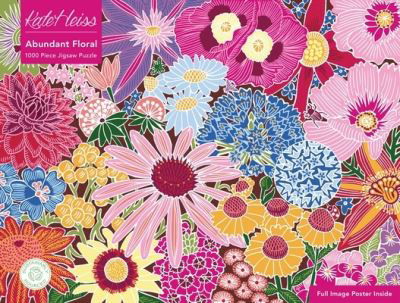 Cover for Flame Tree Pub · Adult Sustainable Jigsaw Puzzle Kate Heiss: Abundant Floral: 1000-pieces. Ethical, Sustainable, Earth-friendly - 1000-piece Sustainable Jigsaws (GAME) (2023)