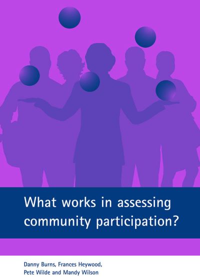 Cover for Burns, Danny (SOLAR, University of the West of England) · What works in assessing community participation? (Paperback Book) (2004)