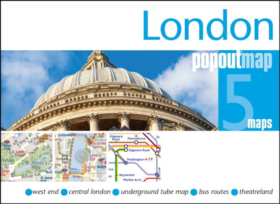 Cover for London PopOut Map: Pocket-size, pop up city map of London - PopOut Maps (Map) (2025)