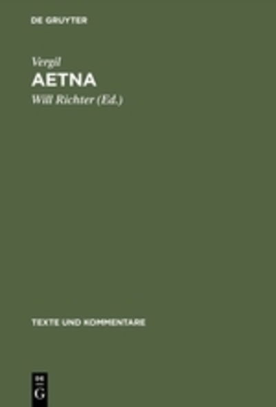 Cover for Vergil · Aetna (Buch) (1963)