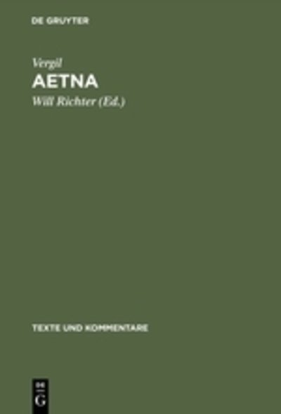 Cover for Vergil · Aetna (Book) (1963)