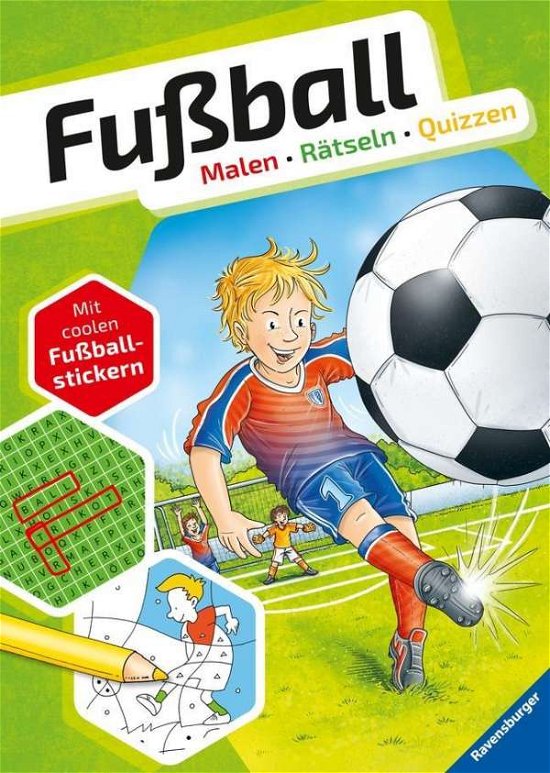 Cover for Honnen, Falko; Kiefer, Philip · Fußball. Malen - Rätseln - Quizzen (Legetøj)