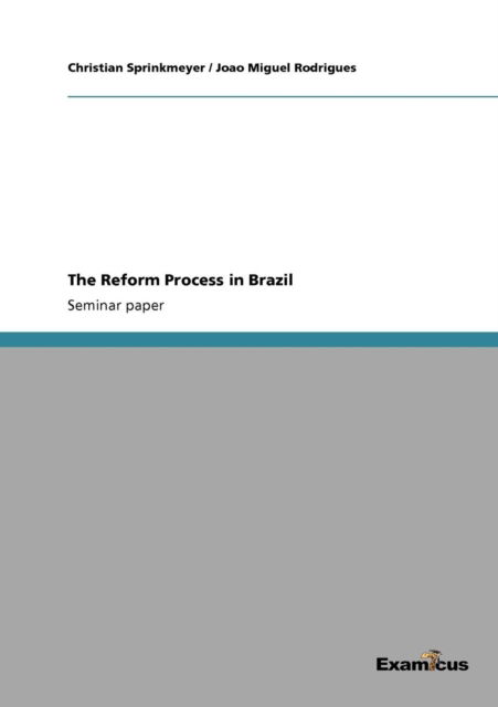 Cover for Christian Sprinkmeyer · The Reform Process in Brazil (Paperback Book) (2012)