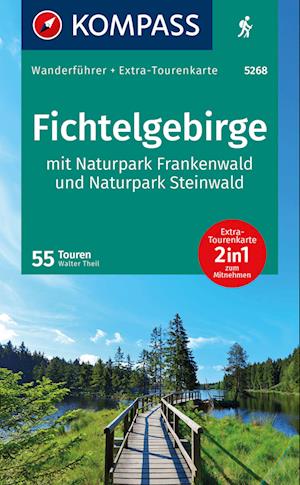 KOMPASS Wanderführer Fichtelgebirge mit Naturpark Frankenwald und Naturpark Steinwald, 55Touren mit Extra-Tourenkarte - Walter Theil - Libros - KOMPASS-Karten - 9783991542155 - 28 de junio de 2024