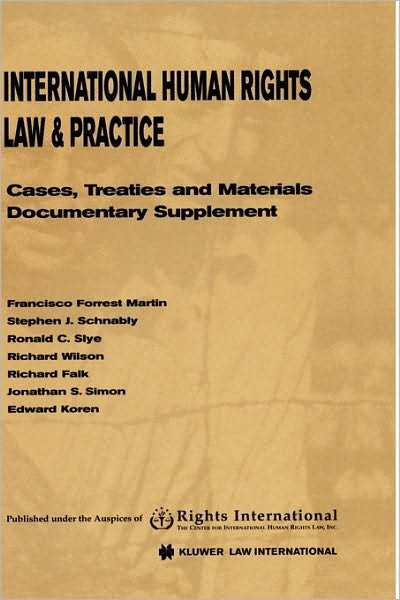 Cover for Schermers · International Human Rights Law &amp; Practice: Cases, Treaties and Materials Documentary Supplement (Hardcover Book) (1995)