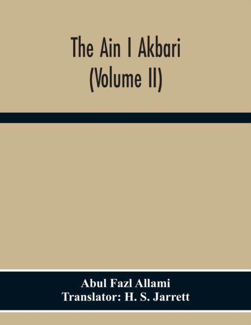 Cover for Abul Fazl Allami · The Ain I Akbari (Volume Ii) (Paperback Book) (2020)