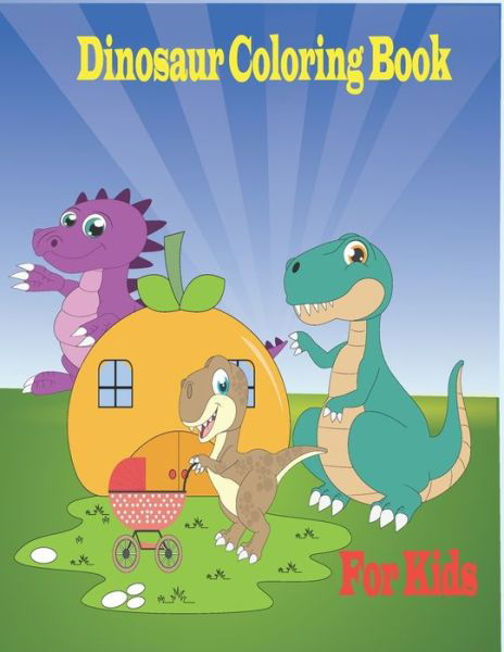 Cover for Tfatef Toura · Dinosaur Coloring Book for Kids (Pocketbok) (2021)