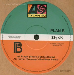Cover for Plan B · Prayin (Chase &amp; Status / Riva Star Rmx) (12&quot;) (2010)