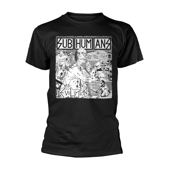 Cover for Subhumans · Evolution (T-shirt) [size XL] [Black edition] (2019)