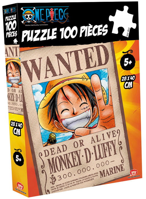 Cover for Abysse Corp · One Piece - Puzzle 100 Pces - Wanted Luffy (Zabawki) (2019)