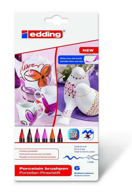 Cover for Edding · Porseleinstiften warme kleuren set van 6st. (Toys) (2019)