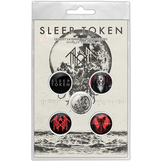 Cover for Sleep Token · Sleep Token Button Badge Pack: Take Me Back To Eden (MERCH)