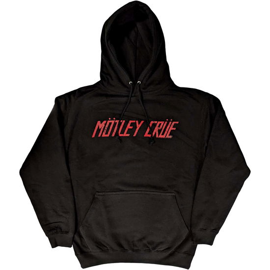 Cover for Mötley Crüe · Motley Crue Unisex Pullover Hoodie: Distressed Logo (Black) (Hoodie) [size S] (2022)