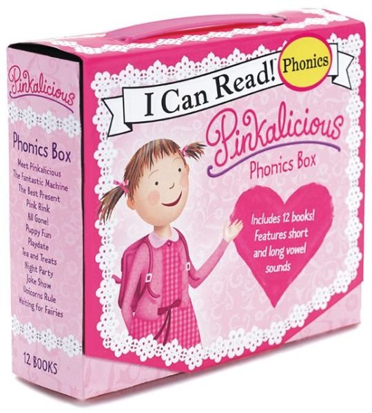 Cover for Victoria Kann · Pinkalicious 12-Book Phonics Fun!: Includes 12 Mini-Books Featuring Short and Long Vowel Sounds - My First I Can Read Book (Pocketbok) (2015)