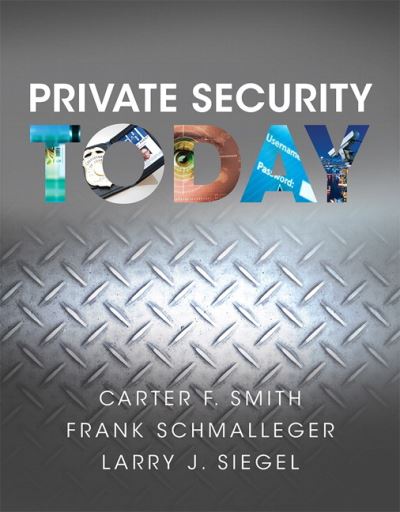 Cover for Frank Schmalleger · Private Security Today (Paperback Bog) (2016)