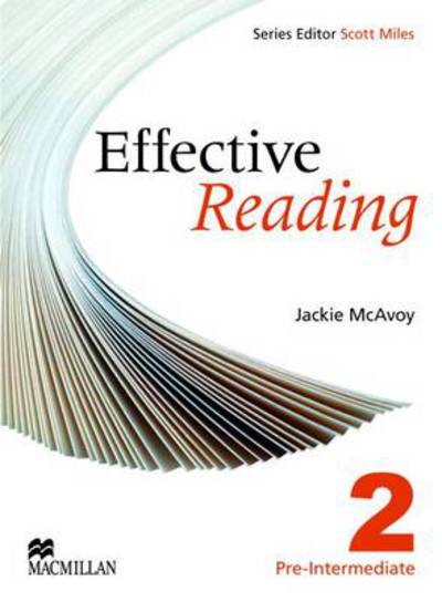 Cover for Jackie Mcavoy · Effective Reading Pre Intermediate Student's Book - Effective Reading (Paperback Book) (2009)