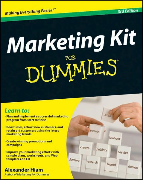 Cover for Alexander Hiam · Marketing Kit for Dummies (Book) (2009)