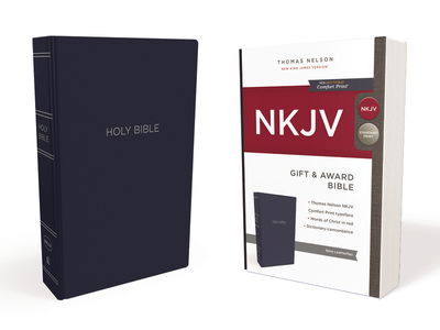 NKJV, Gift and Award Bible, Leather-Look, Blue, Red Letter, Comfort Print: Holy Bible, New King James Version - Thomas Nelson - Books - Thomas Nelson Publishers - 9780718075156 - January 30, 2018