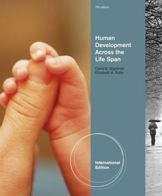 Cover for Rider, Elizabeth (Elizabethtown College) · Human Development Across The Life Span, International Edition (Paperback Book) (2011)