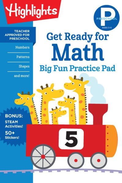 Cover for Highlights Learning · Preschool Get Ready for Math Big Fun Practice Pad - Highlights Big Fun Practice Pads (Paperback Book) (2020)