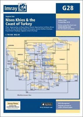 Imray Chart G28: Nisos Khios & the Coast of Turkey - G Series - Imray - Książki - Imray, Laurie, Norie & Wilson Ltd - 9781786790156 - 1 maja 2018