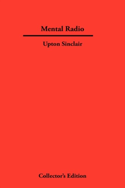 Cover for Upton Sinclair · Mental Radio (Innbunden bok) (2007)