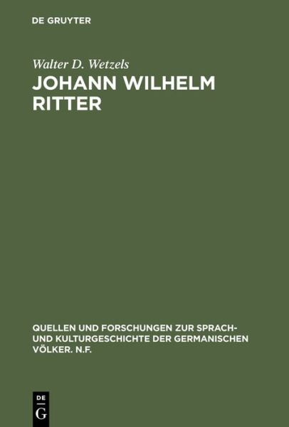 Cover for Wetzels · Johann Wilhelm Ritter (Bok) [German edition] (1973)