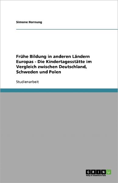 Cover for Hornung · Frühe Bildung in anderen Länder (Bog) [German edition] (2007)