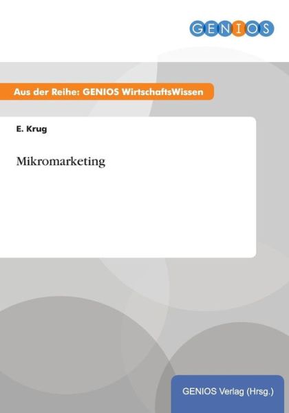 Cover for E Krug · Mikromarketing (Paperback Book) (2015)