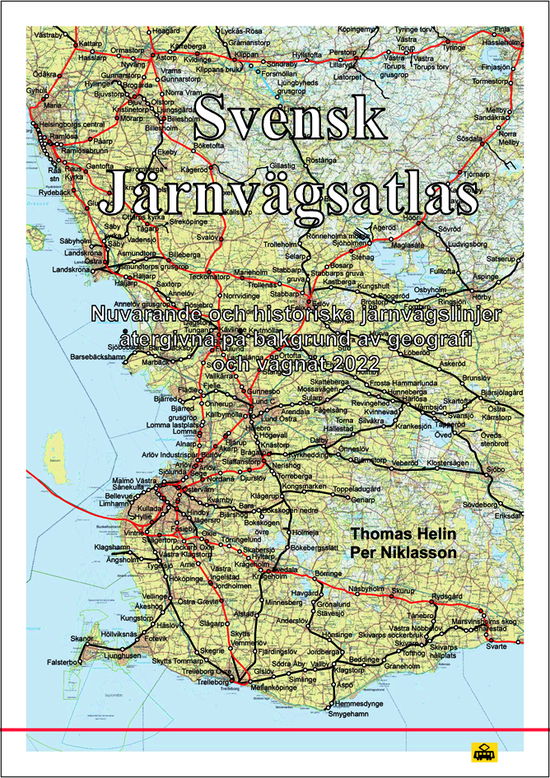 Cover for Helin Niklason · Svensk järnvägsatlas (Hardcover Book) (2025)