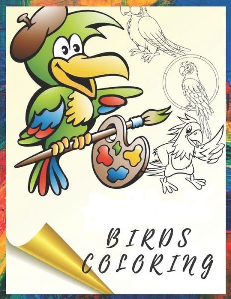 Cover for Hicham · Birds coloring (Paperback Book) (2020)
