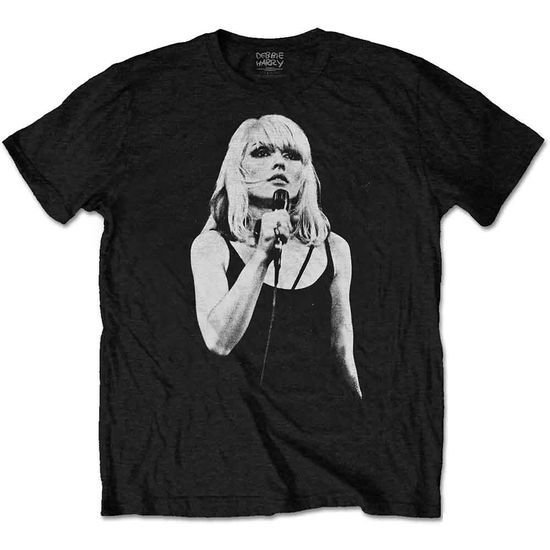 Cover for Deborah Harry · Debbie Harry Unisex T-Shirt: Open Mic. (Black) (T-shirt)