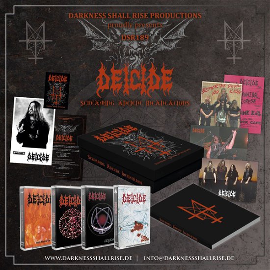 Screaming Ancient Incantations (4 Cassette Box Set W/ Book, Patch & Posters) - Deicide - Muziek - DARKNESS SHALL RISE PRODUCTION - 9956683958156 - 7 juli 2023